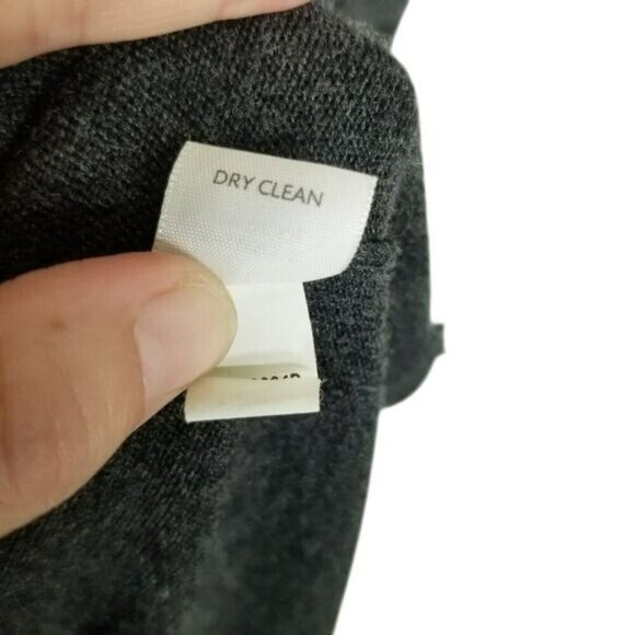 J.Jill Petite S Viscose Wool Blend Gray Maxi Dress Dry Clean - Picture 6 of 15